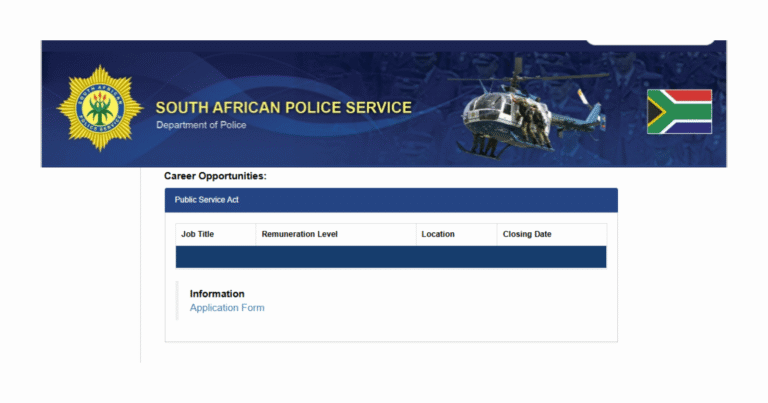 SAPS Recruitment: 5 500 Police Trainees – Apply Now